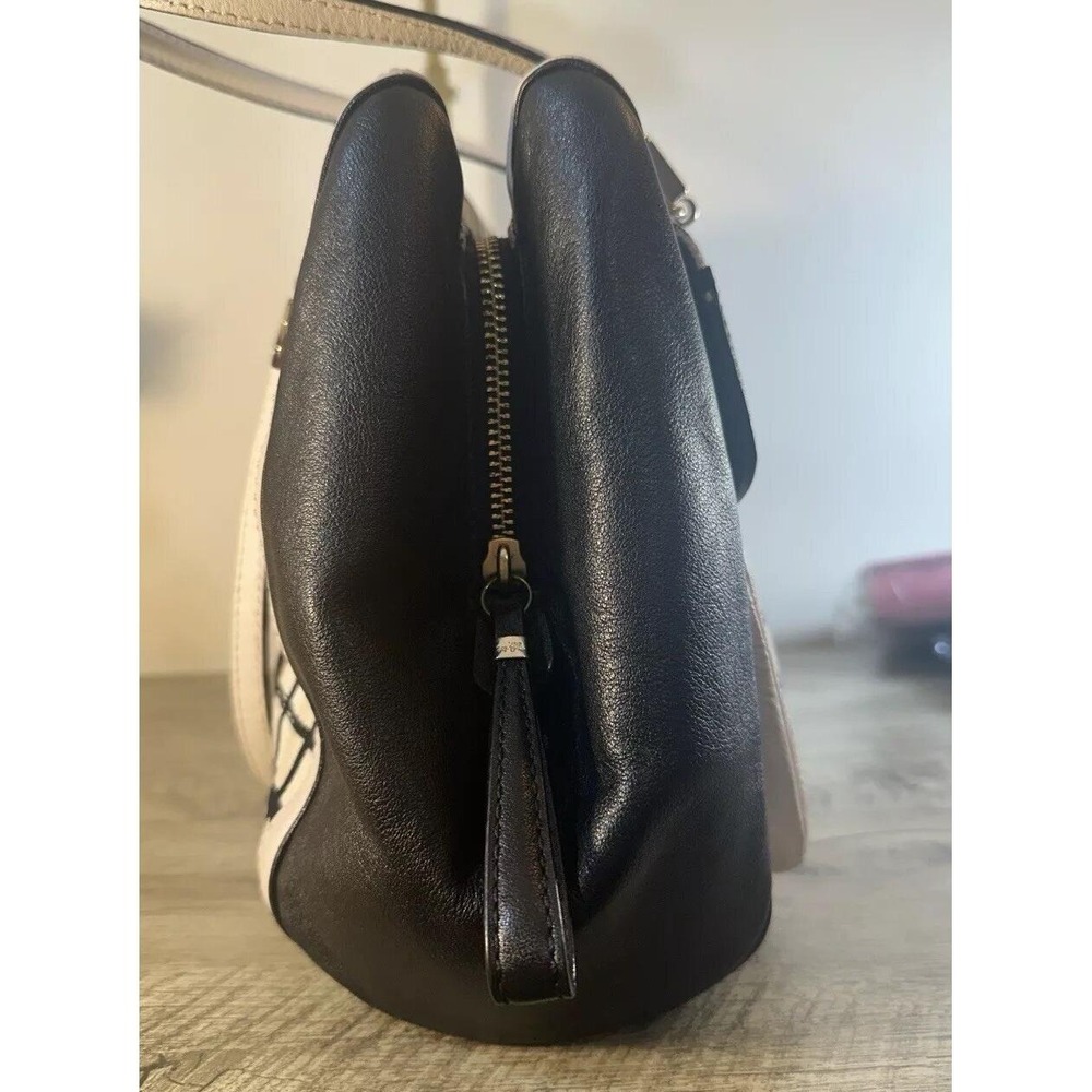 COACH Madison Graphic-Print Madeline Satchel Bag- 28082 Black/White - Picture 5 of 9